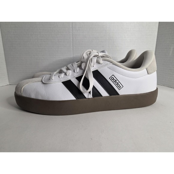 ADIDAS VL Court 3.0 Skate Shoes Men's SZ US 11 Cloud White/Black GREAT CONDITION - Picture 2 of 9